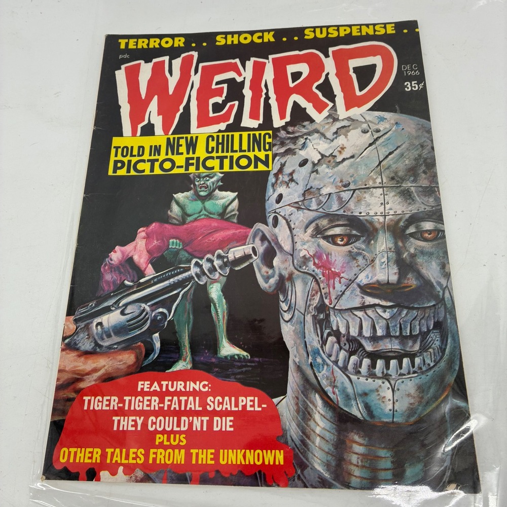 Vintage Weird Magazine Dec 1966 Eerie Publications Horror Picto-Fiction No. 1